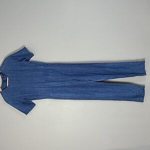 Ilana Kohn Blue Short-Sleeve Jumpsuit